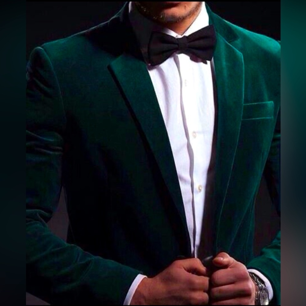 Gorgeous Green Velvet Suit Jacket (NEW & never worn!!!)